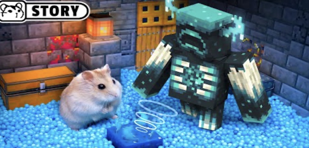 🐹 Hamster Escapes the Warden Maze in the Deep Dark Minecraft 🐹 Homura Ham 🐹